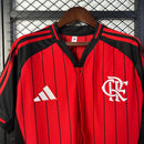 Camisa do Flamengo Baseball 25/26 Torcedor Preta e Vermelha
