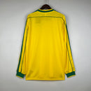 Camisa Seleção do Brasil I Manga Longa 1998 Torcedor RETRO