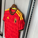 Camisa Seleção da Bélgica I 2026 Torcedor Vermelha (Copa do mundo)