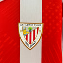 Camisa do Athletico Bilbao I 24/25 Torcedor Vermelha e Branca