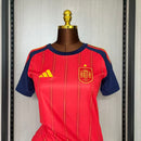 Camisa Feminina Seleção da Espanha I 2026 Torcedor Vermelha (Copa do Mundo)
