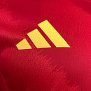 Camisa Seleção da Espanha Manga longa I 2024 JOGADOR Vermelha
