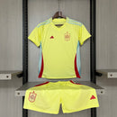 Kit infantil seleção da Espanha II 2024 Torcedor Amarela