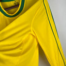 Camisa Seleção do Brasil I Manga Longa 1998 Torcedor RETRO
