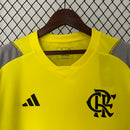 Camisa do Flamengo Polo Treino 24/25 Torcedor Amarela