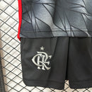 Kit infantil do Flamengo III 24/25 Torcedor Cinza