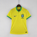 Camisa Feminina Seleção do Brasil I 2022 Torcedor Amarela