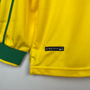 Camisa Seleção do Brasil I Manga Longa 1998 Torcedor RETRO