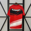 Camisa do São Paulo Treino 25/26 Torcedor Vermelho e Preto