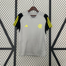 Camisa Feminina do Flamengo Treino 24/25 Torcedor Cinza
