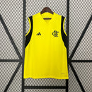 Camisa Regata do Flamengo Treino 24/25 Torcedor Amarela