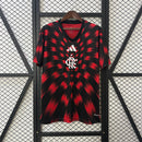 Camisa do Flamengo Pré-jogo 25/26 Torcedor Preto e Vermelho