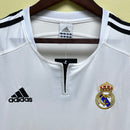 Camisa do Real Madrid I 03/04 Torcedor Branca RETRO