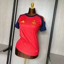 Camisa Feminina Seleção da Espanha I 2026 Torcedor Vermelha (Copa do Mundo)