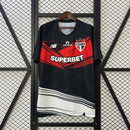 Camisa do São Paulo Treino 25/26 Torcedor Preto e Vermelho