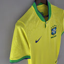 Camisa Feminina Seleção do Brasil I 2022 Torcedor Amarela